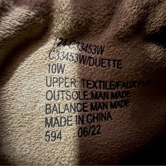 Cliffs by WHITE MOUNTAIN "Duette" Tan Ankle Boots with Knit Cuff, Size 10 WIDE - Picture 8 of 9